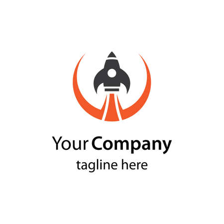 Rocket logo images illustration designのイラスト素材