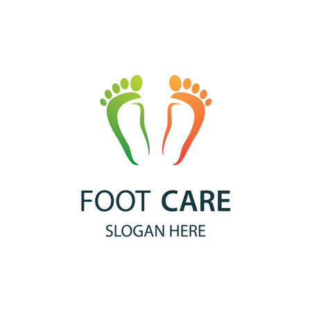 Foot care logo images illustration designのイラスト素材