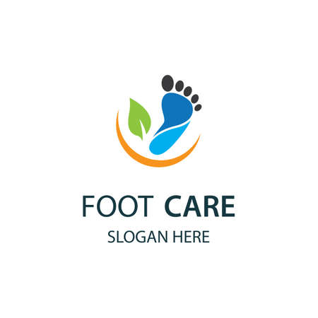 Foot care logo images illustration designのイラスト素材