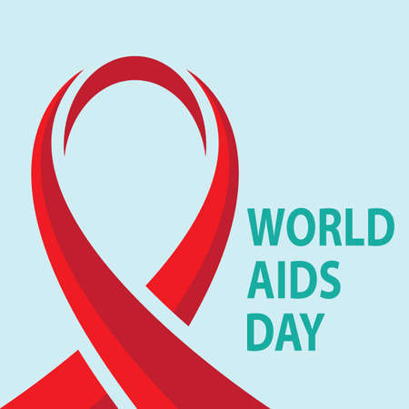 World aids day logo images illustration design