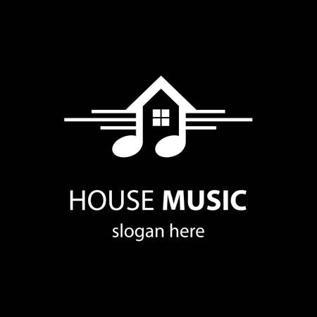 House music logo images illustration designのイラスト素材