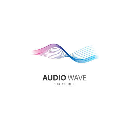 Audio wave images illustration designのイラスト素材