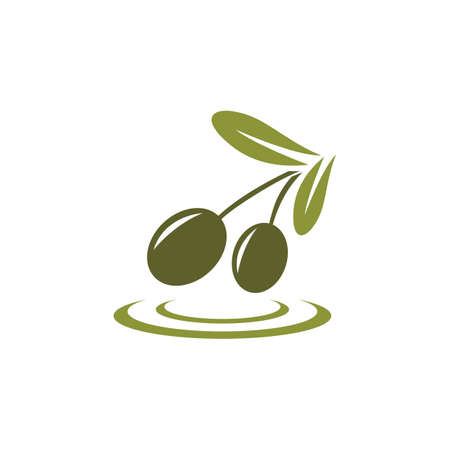 Olive icon images illustration designのイラスト素材