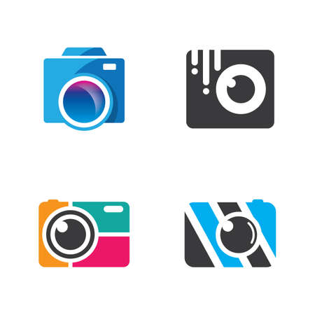 Camera icon images illustration designのイラスト素材
