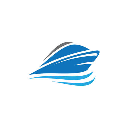 Cruise ship logo images  illustration designのイラスト素材