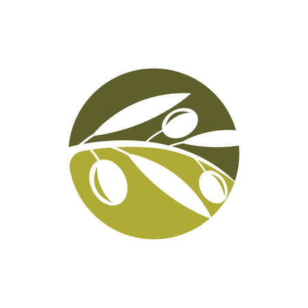 Olive logo images illustration dersignのイラスト素材