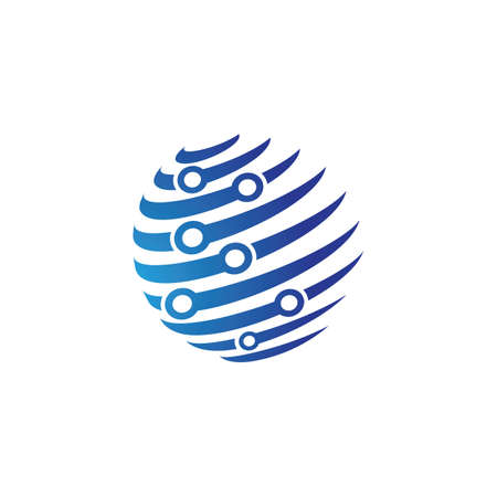 Globe logo images illustration designのイラスト素材