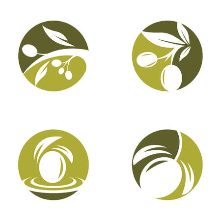 Olive logo images illustration dersignのイラスト素材