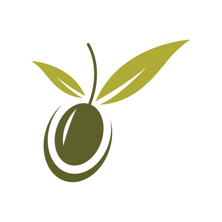 Olive logo images illustration dersignのイラスト素材