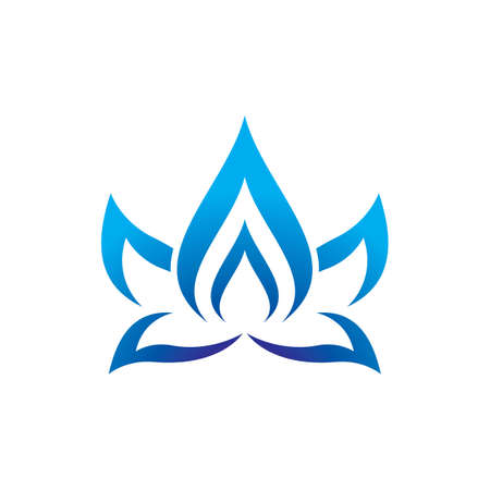 Beauty lotus logo images illustration designのイラスト素材