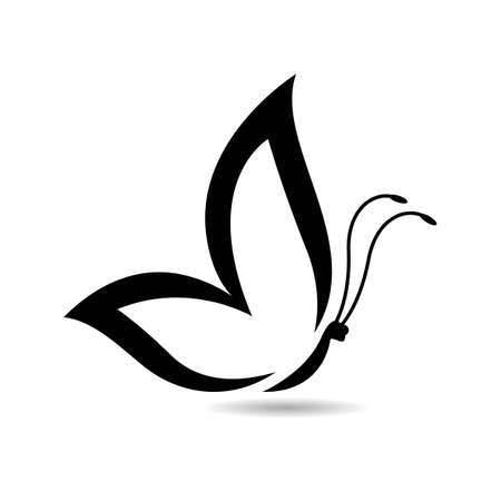 Beauty butterfly logo images illustration designのイラスト素材