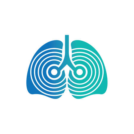 Lung logo images design illustrationのイラスト素材
