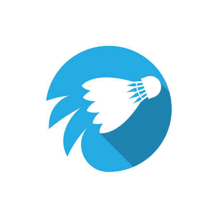 Badminton logo images  illustration designのイラスト素材