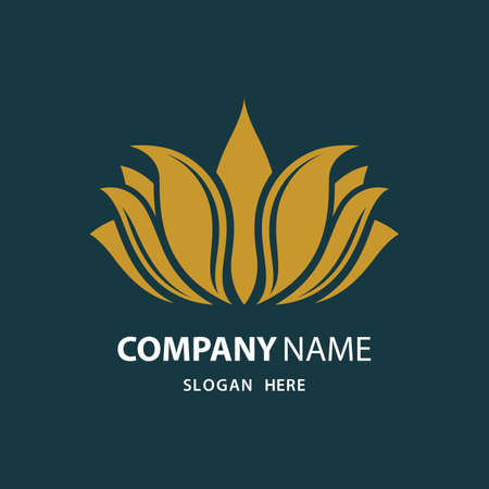 Beauty lotus logo images illustration designのイラスト素材