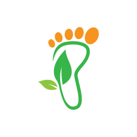 Foot care logo images illustration designのイラスト素材