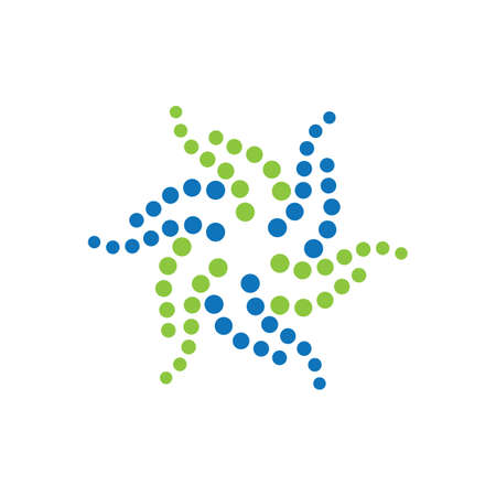 Molecule logo images illustration designのイラスト素材