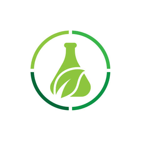 Natural medicine logo images illustration designのイラスト素材