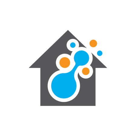 House tech logo images illustration designのイラスト素材