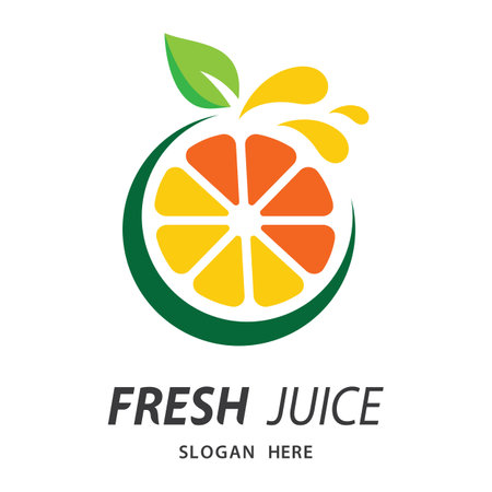 Fresh juice logo images illustration designのイラスト素材