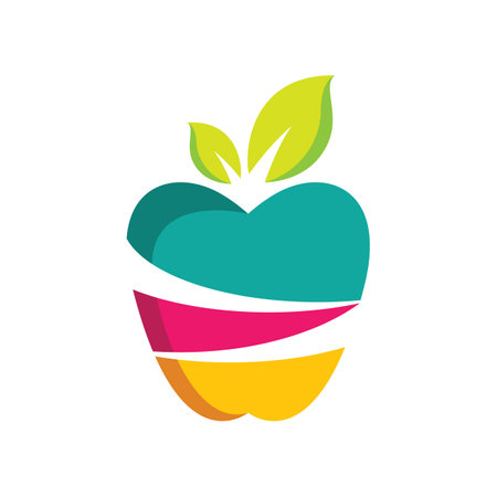 Apple logo images illustration designのイラスト素材