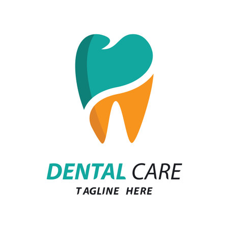 Dental care logo images illustration designのイラスト素材