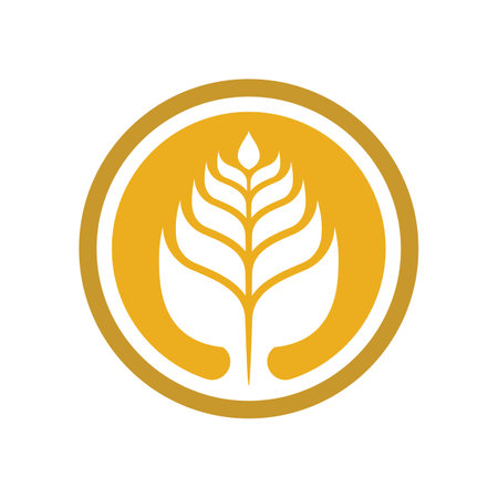 Wheat logo images illustration designのイラスト素材