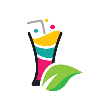 Fresh juice logo images illustration designのイラスト素材