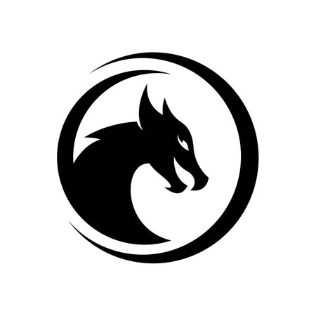 Dragon logo images illustration designのイラスト素材