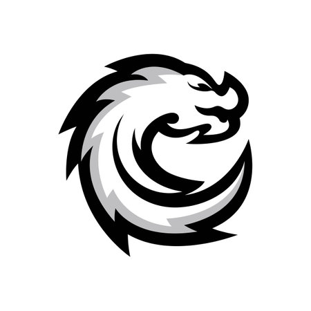 Dragon logo images illustration designのイラスト素材