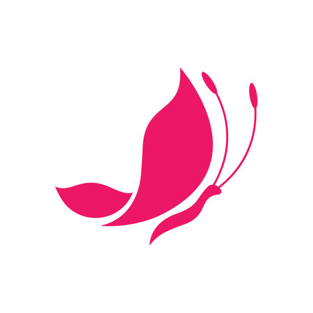 Beauty butterfly logo images illustration designのイラスト素材