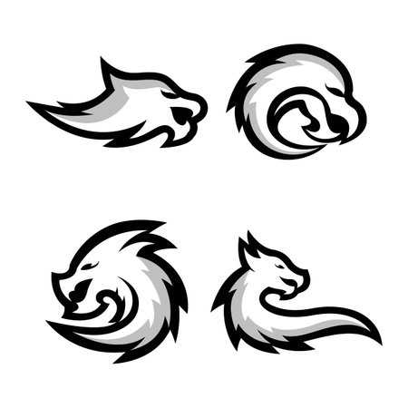 Dragon logo images illustration designのイラスト素材