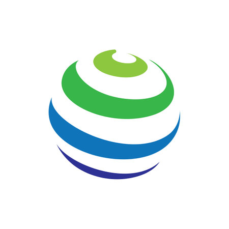 Sphere logo images illustration designのイラスト素材
