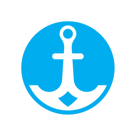 Anchor logo images illustration designのイラスト素材