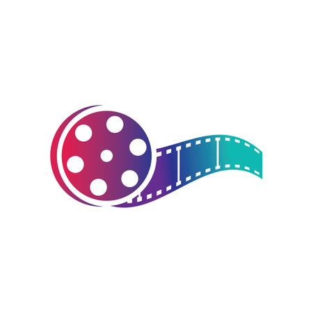 Cinema logo images illustration designのイラスト素材