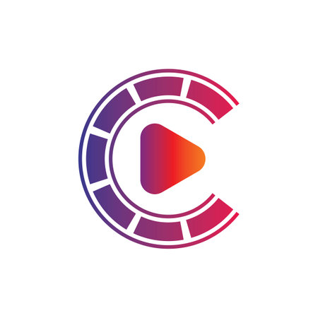 Cinema logo images illustration designのイラスト素材