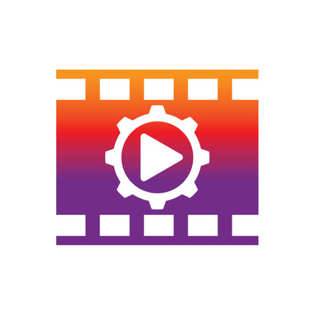 Cinema logo images illustration designのイラスト素材