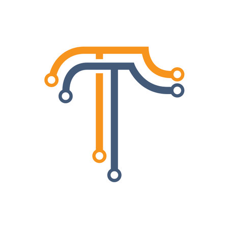 Technology logo images illustration designのイラスト素材