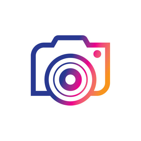 Camera logo images illustration designのイラスト素材