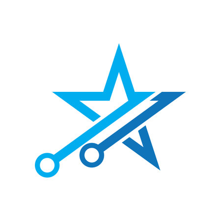 Technology logo images illustration designのイラスト素材