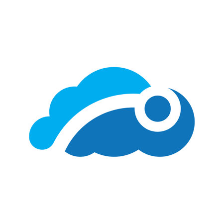 Cloud tech logo images illustration designのイラスト素材