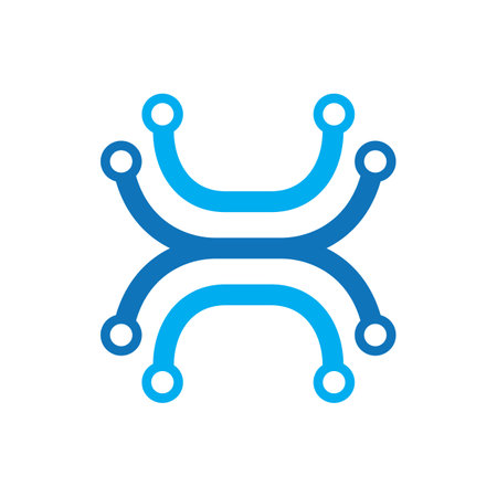 Technology logo images illustration designのイラスト素材