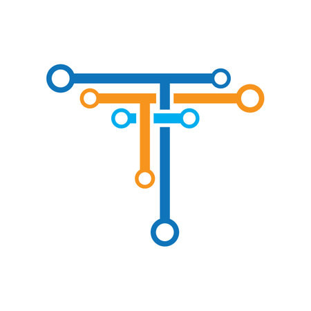 Technology logo images illustration designのイラスト素材