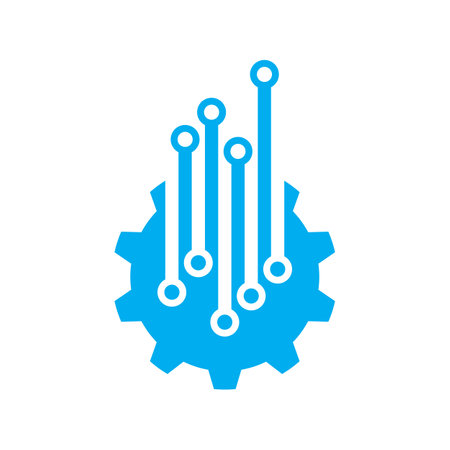 Gear tech logo images illustration designのイラスト素材