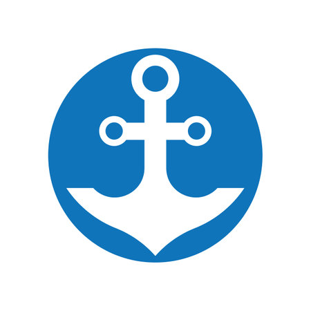 Anchor logo images illustration designのイラスト素材