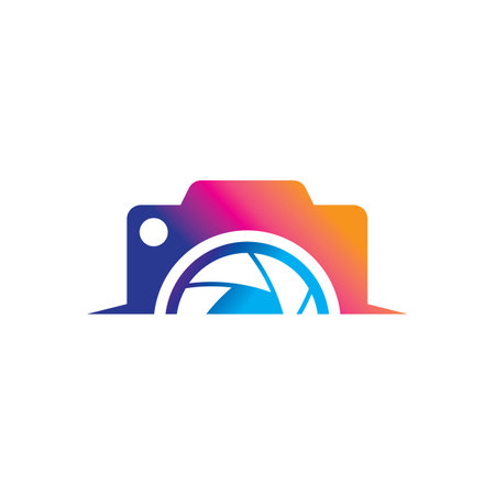 Camera logo images illustration designのイラスト素材