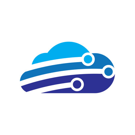Cloud tech logo images illustration designのイラスト素材