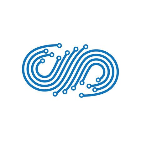 Technology logo images illustration designのイラスト素材