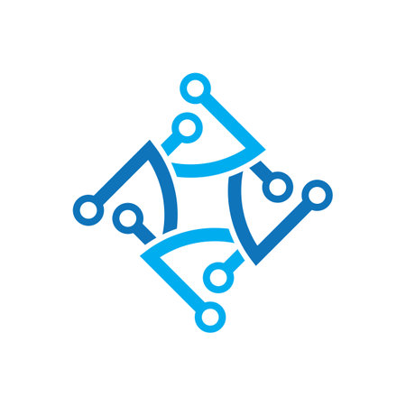 Technology logo images illustration designのイラスト素材