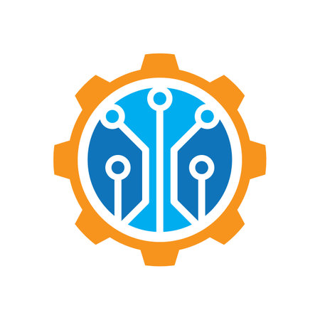 Gear tech logo images illustration designのイラスト素材