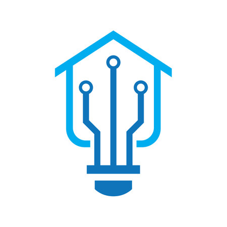 House tech logo images illustration designのイラスト素材
